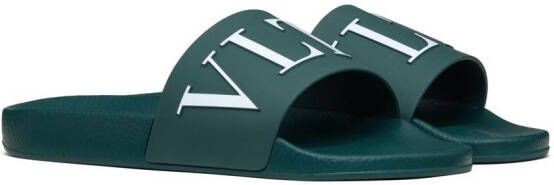 Valentino Garavani VLTN sandalen met reliëf Groen