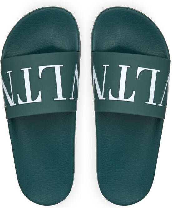 Valentino Garavani VLTN sandalen met reliëf Groen