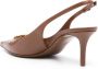 Valentino Garavani Bold Edition VLogo 70 mm leren pumps Bruin - Thumbnail 3