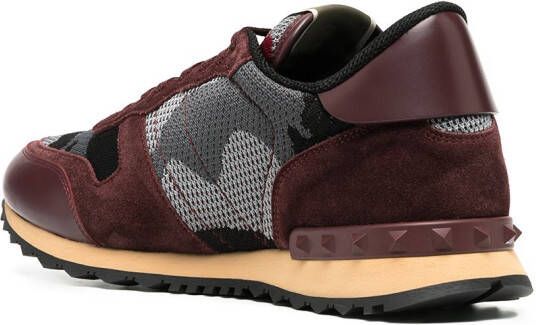 Valentino Garavani Camouflage Rockrunner sneakers Rood