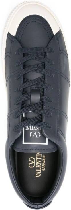 Valentino Garavani Cityplanet leren sneakers Blauw