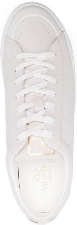 Valentino Garavani Cityplanet low-top leren sneakers Wit