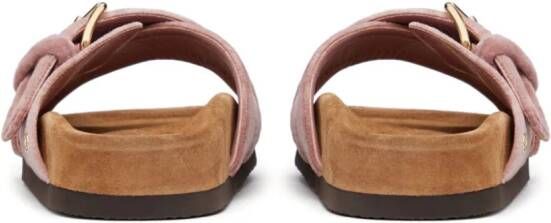 Valentino Garavani Fussfriend fluwelen slippers Roze