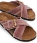 Valentino Garavani Fussfriend fluwelen slippers Roze - Thumbnail 5