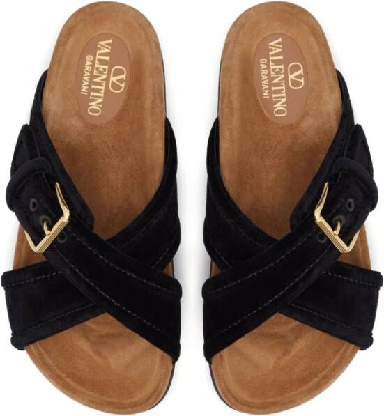 Valentino Garavani Fussfriend slippers Zwart