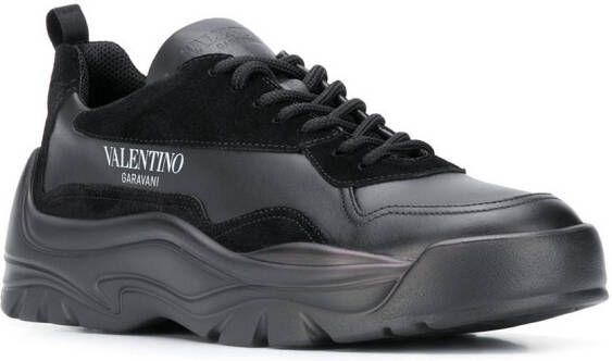 Valentino Garavani Gumboy leren sneakers Zwart