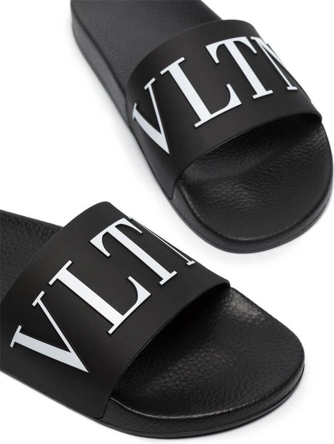 Valentino Garavani VLTN bewerkte sandalen Zwart