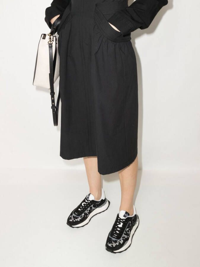 Valentino Garavani Lacerunner mesh sneakers Zwart