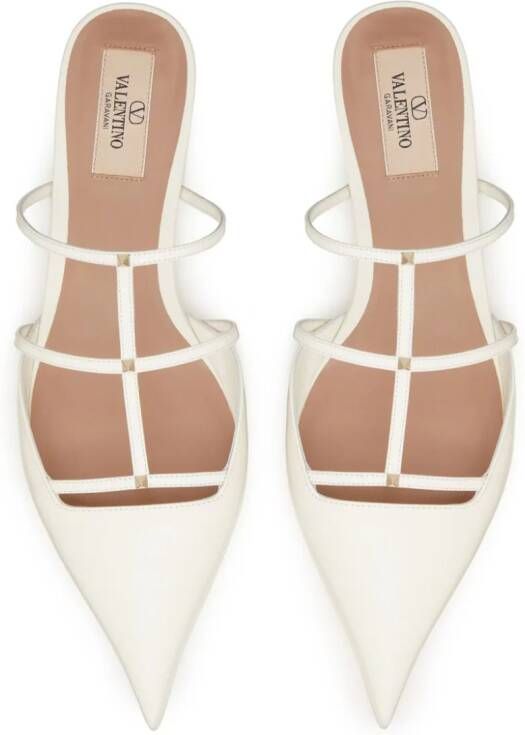 Valentino Garavani Leren muiltjes Beige