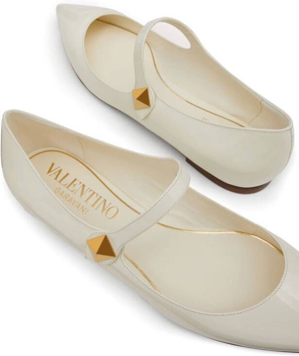 Valentino Garavani Lakleren ballerina's Wit