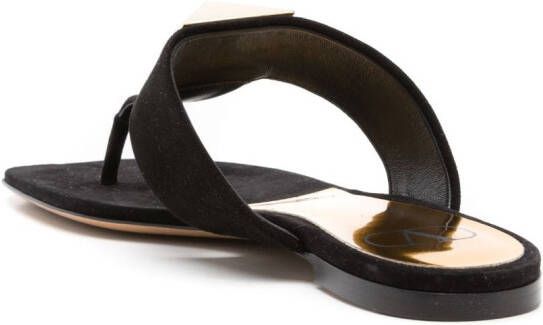 Valentino Garavani Leren sandalen Zwart