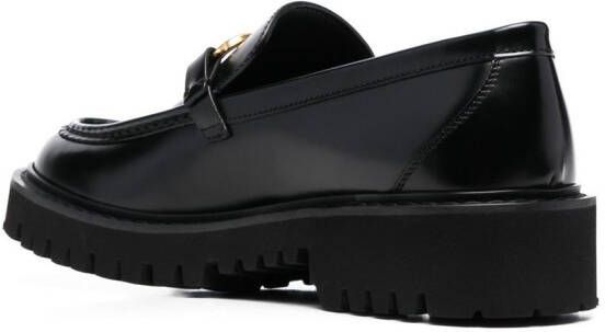 Valentino Garavani VLogo Signature leren loafers Zwart