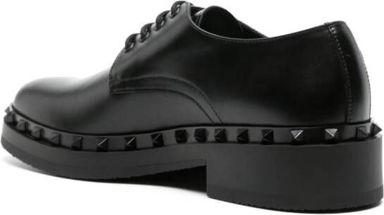 Valentino Garavani M-Way Rockstud leren derby schoenen Zwart