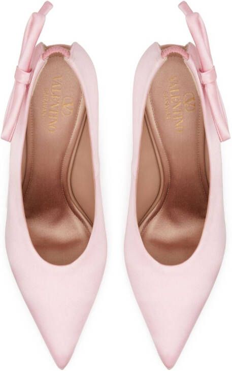 Valentino Garavani Nite-Out satijnen pumps Roze