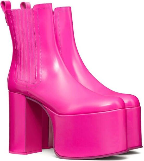 Valentino Garavani One laarzen met plateauzool Roze