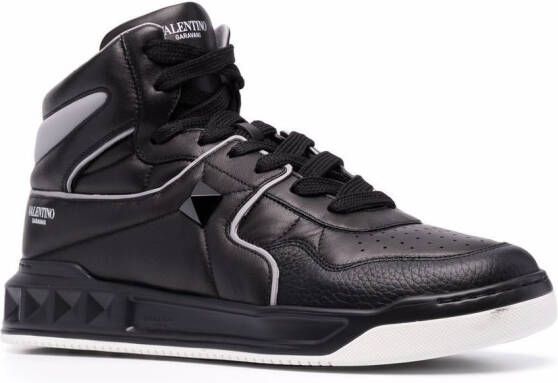 Valentino Garavani One Stud high-top sneakers Zwart