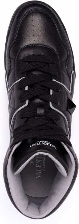 Valentino Garavani One Stud high-top sneakers Zwart