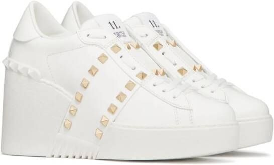 Valentino Garavani Open Disco sneakers met 85mm sleehak Wit