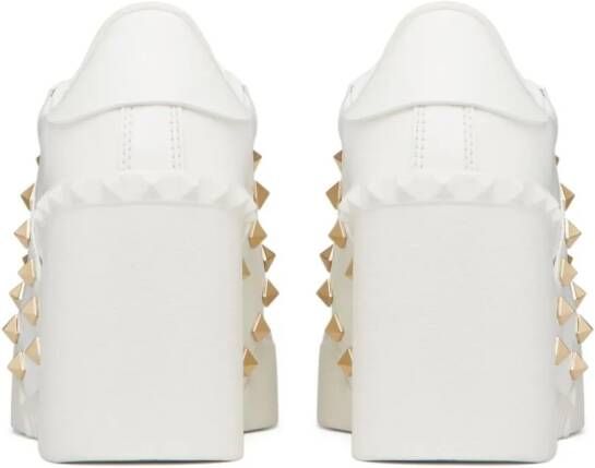 Valentino Garavani Open Disco sneakers met 85mm sleehak Wit