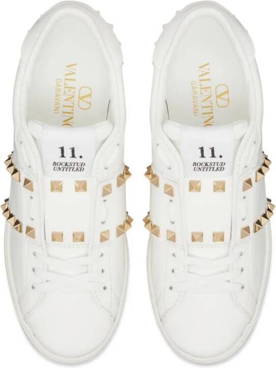 Valentino Garavani Open Disco sneakers met 85mm sleehak Wit