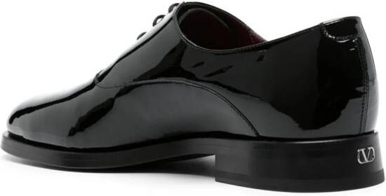 Valentino Garavani Payton lakleren Oxford schoenen Zwart