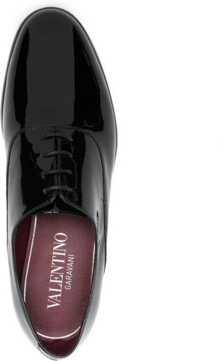 Valentino Garavani Payton lakleren Oxford schoenen Zwart