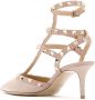 Valentino Garavani Pumps met bewerkte hak Beige - Thumbnail 3