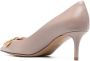 Valentino Garavani Pumps met logoplakkaat Beige - Thumbnail 3