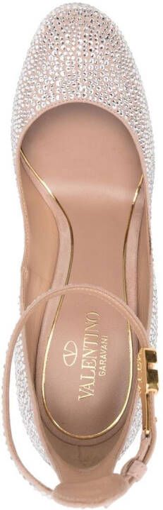 Valentino Garavani Tan-Go pumps met plateauzool Zilver