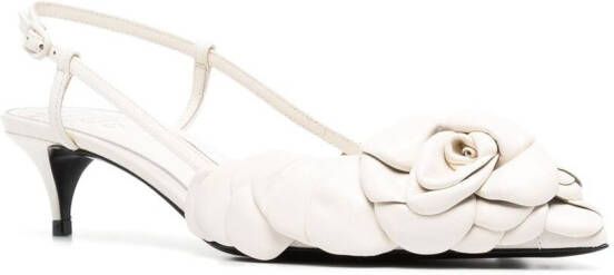Valentino Garavani Pumps met puntige neus Wit