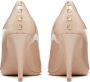 Valentino Garavani Pumps met puntige neus en studs Beige - Thumbnail 3