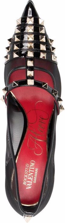 Valentino Garavani Pumps met studs Zwart