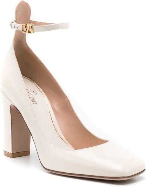Valentino Garavani Pumps met vierkante neus Wit