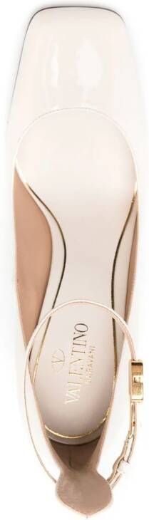 Valentino Garavani Pumps met vierkante neus Wit