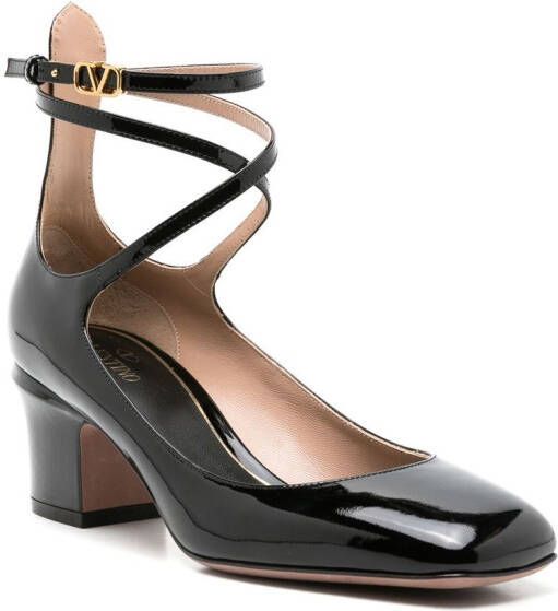 Valentino Garavani Pumps met vierkante neus Zwart