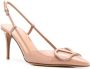 Valentino Garavani Pumps met VLOGO Beige - Thumbnail 2