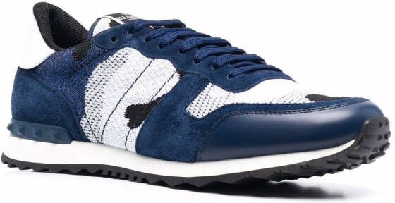 Valentino Garavani Rockrunner low-top sneakers Blauw