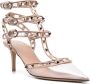 Valentino Garavani Rockstud pumps met doorzichtige neus Roze - Thumbnail 2