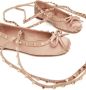 Valentino Garavani Rockstud satijnen ballerina's Roze - Thumbnail 5