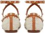 Valentino Garavani Rockstud ballerina's met borduurwerk Beige - Thumbnail 3
