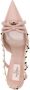 Valentino Garavani Rockstud Bow 100mm slingback pumps Beige - Thumbnail 4