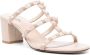 Valentino Garavani Rockstud gekooide sandalen Beige - Thumbnail 2