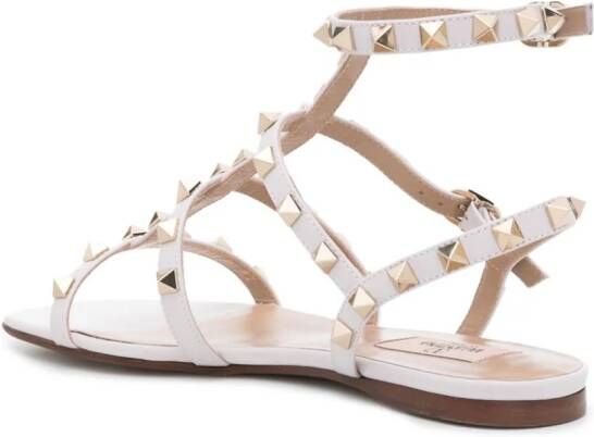 Valentino Garavani Rockstud sandalen met bandjes Roze