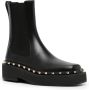 Valentino Garavani Rockstud leren laarzen Zwart - Thumbnail 2