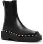 Valentino Garavani Rockstud Chelsea laarzen Zwart - Thumbnail 2