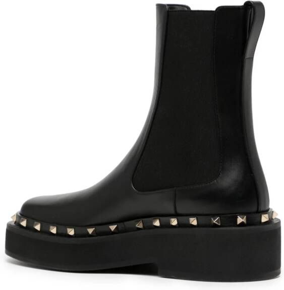 Valentino Garavani Rockstud leren laarzen Zwart