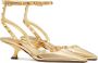 Valentino Garavani Rockstud Couture 50mm spiegelende pumps Goud - Thumbnail 2