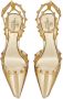 Valentino Garavani Rockstud Couture 50mm spiegelende pumps Goud - Thumbnail 4