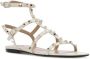 Valentino Garavani Rockstud caged flat sandals Wit - Thumbnail 2