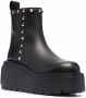 Valentino Garavani Rockstud enkellaarzen Zwart - Thumbnail 2